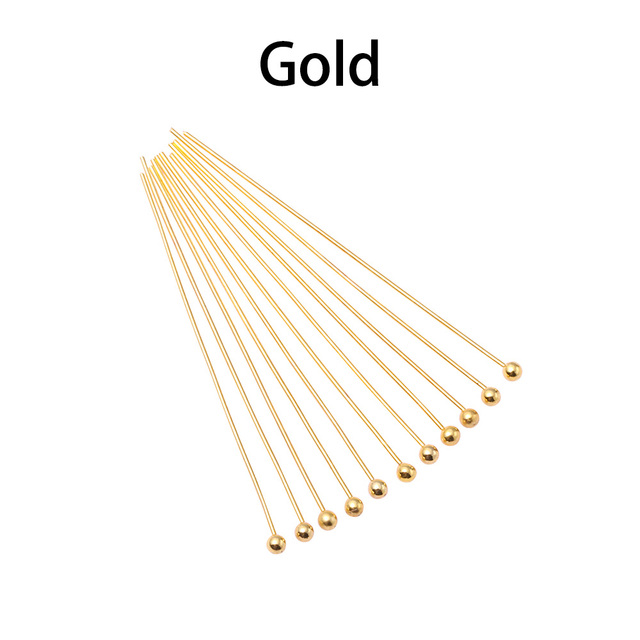 200 sztuk/partia złote igły złącze o różnych rozmiarach (16, 20, 25, 30, 40, 50mm) do DIY biżuterii - Wianko - 15