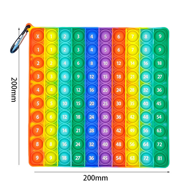 Tabliczka mnożenia 9x9 Montessori - Big Luminous Bubble edukacyjna zabawka - Wianko - 3