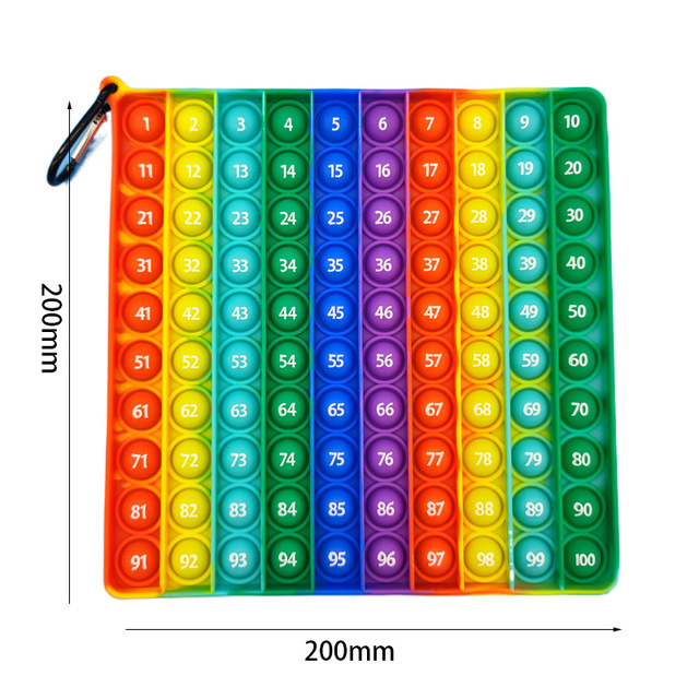 Tabliczka mnożenia 9x9 Montessori - Big Luminous Bubble edukacyjna zabawka - Wianko - 4