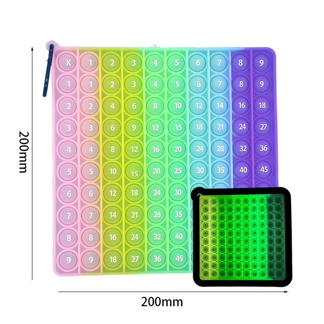 Tabliczka mnożenia 9x9 Montessori - Big Luminous Bubble edukacyjna zabawka - Wianko - 6
