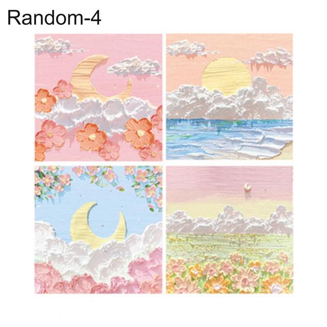 Zestaw 80 sztuk wyjątkowo kreatywnych bloczków notesowych w stylu malarstwa olejnego Sticky Note Multicolor Cute - Wianko - 7