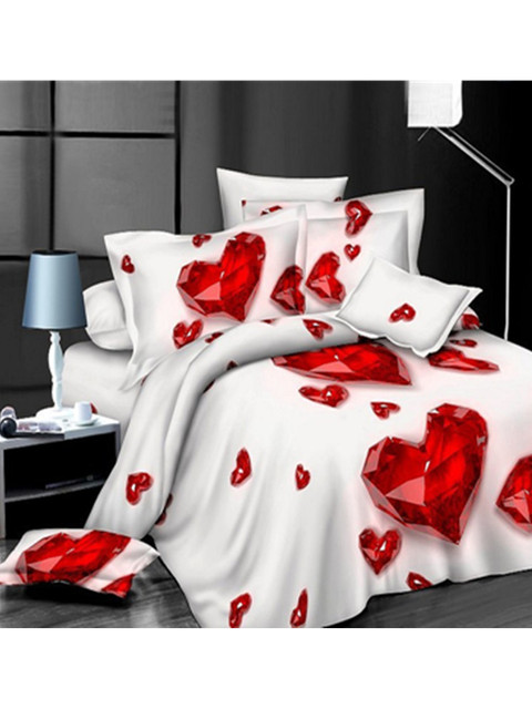 Zestaw pościeli 3D - luksusowy pozostwowy kwiat róży King Sheet - pościel i poszewki na łóżko dla dorosłych - wysoka jakość - Wianko - 13