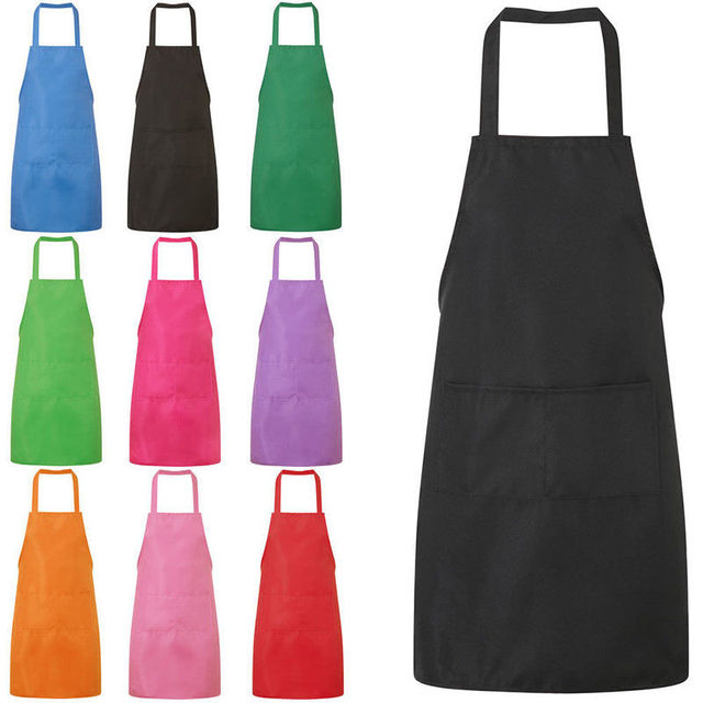 Fartuch kuchenny in czysty kolor dla kucharzy i kelnerów - personalizowany prezent i śliniaki - Wianko - 1