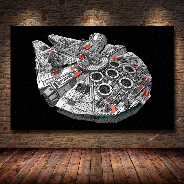 Gwiezdne wojny - Statek kosmiczny artystyczny obraz na płótnie do salonu - dekoracje ścienne - Wianko - 6