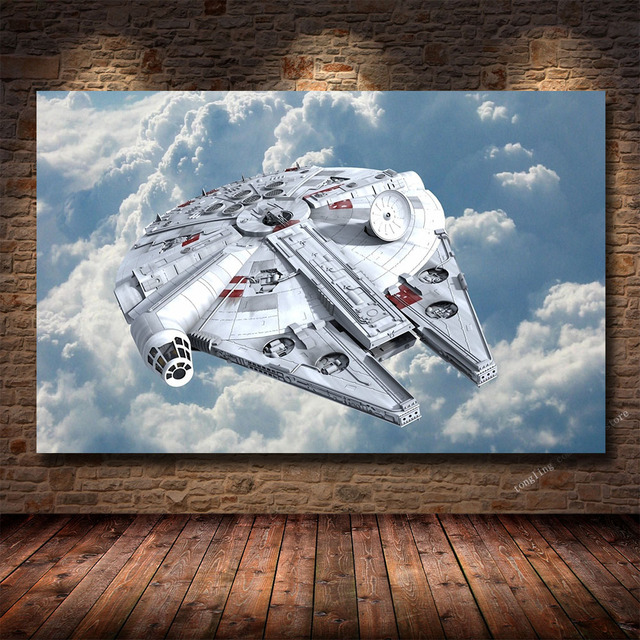 Gwiezdne wojny - Statek kosmiczny artystyczny obraz na płótnie do salonu - dekoracje ścienne - Wianko - 5
