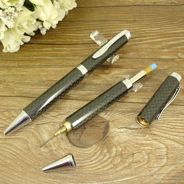 Ołówek automatyczny ACMECN z pełnym włóknem węglowym, 0,9mm, z gumką - Wianko - 8