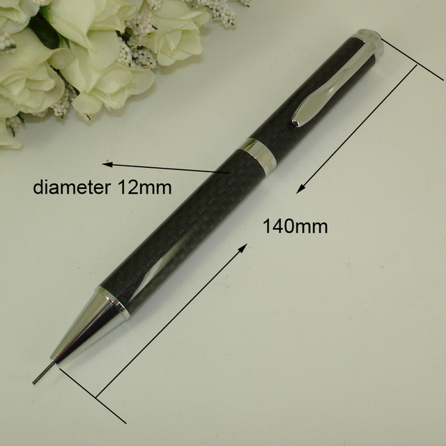 Ołówek automatyczny ACMECN z pełnym włóknem węglowym, 0,9mm, z gumką - Wianko - 9
