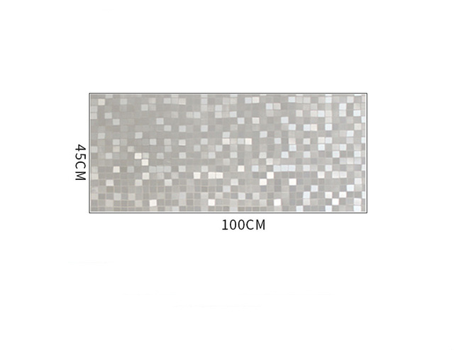 Naklejki elektrostatyczne na szkło kwadratowe, przezroczyste, matowe, mozaika Dot, 40cm x 10m - Wianko - 1