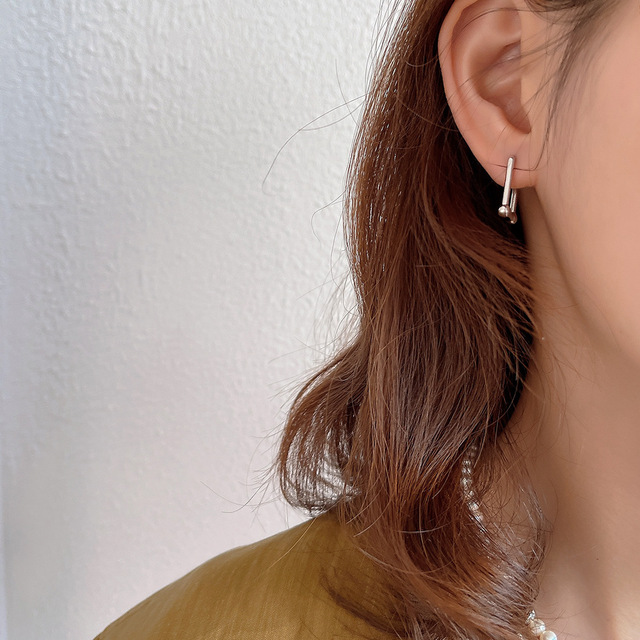 Kolczyki Huggie Square Ear Cuff ze srebra próby 925 dla kobiet i dziewcząt - minimalistyczny prezent ze srebra próby 925 - Wianko - 25