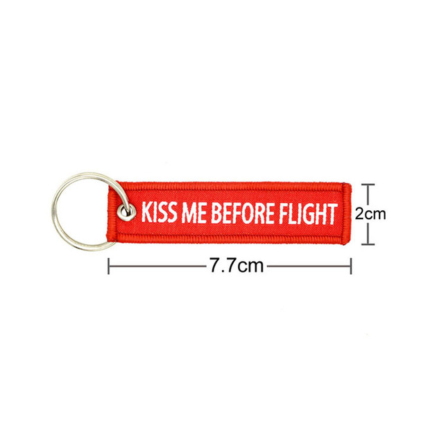 Brelok na klucze Lotniczy pocałunek przed startem - metalowy samolot w formie breloczka - Wianko - 4