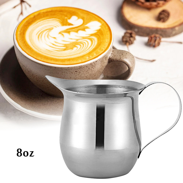 Dzbanek na mleko ze stali nierdzewnej Latte Art z pojemnością 60ml/90ml/150ml/240ml - Wianko - 14