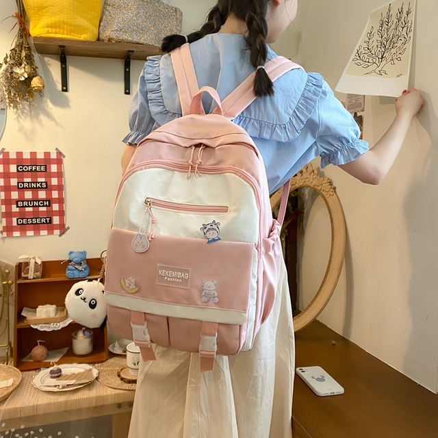 Modny plecak Kawaii 2021 dla dziewcząt - śliczne cukierki wodoodporny tornister podróżny - Wianko - 4