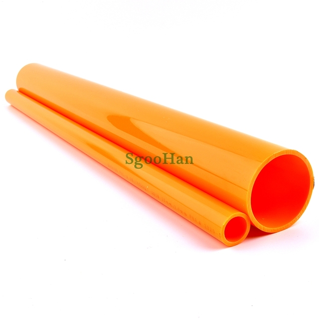 Pomarańczowy rura PVC akwarium do nawadniania ogrodu - zestaw 2 sztuk, średnica 20-50mm, długość 49-50cm - Wianko - 8
