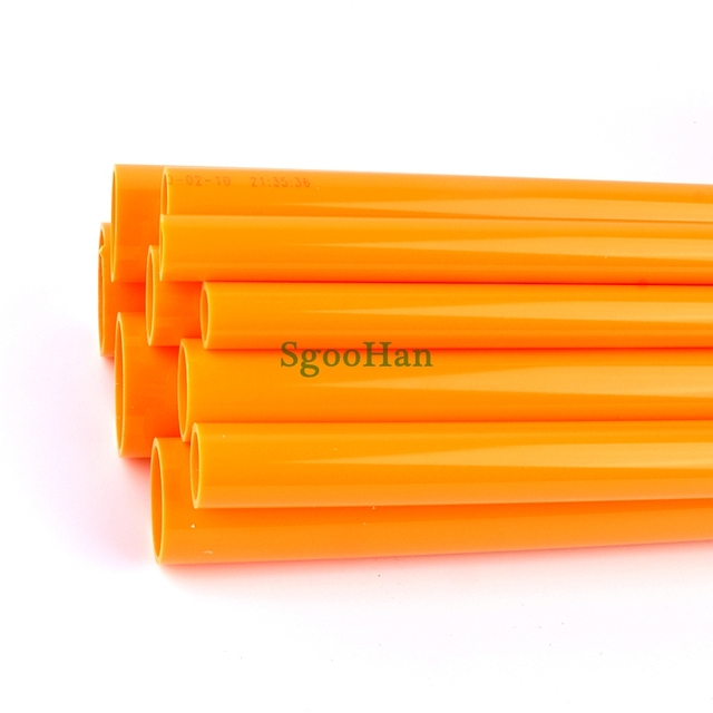 Pomarańczowy rura PVC akwarium do nawadniania ogrodu - zestaw 2 sztuk, średnica 20-50mm, długość 49-50cm - Wianko - 3