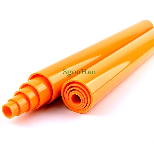 Pomarańczowy rura PVC akwarium do nawadniania ogrodu - zestaw 2 sztuk, średnica 20-50mm, długość 49-50cm - Wianko - 5