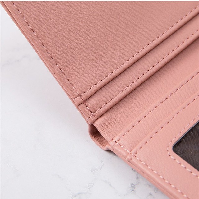 Skórzany portfel damski mini serce z miejscem na karty kredytowe i biznesowe, portfel minimalistyczny - Wianko - 19