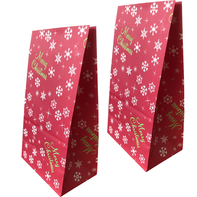 Torebki na cukierki świąteczne - 6 sztuk (Święty Mikołaj/Bałwan) - Kolorowe torby na prezenty 2021 - Noel - Zaopatrzenie firm w wesołe święta - Rzemiosło dekoracyjne - Świąteczna ozdoba - Wianko - 3