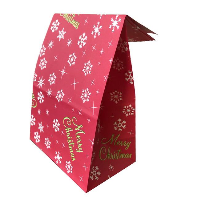 Torebki na cukierki świąteczne - 6 sztuk (Święty Mikołaj/Bałwan) - Kolorowe torby na prezenty 2021 - Noel - Zaopatrzenie firm w wesołe święta - Rzemiosło dekoracyjne - Świąteczna ozdoba - Wianko - 7