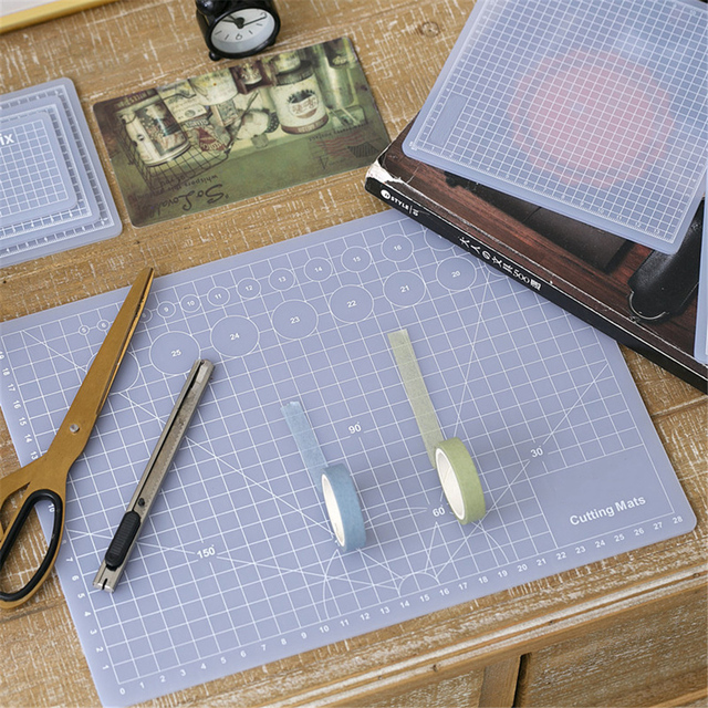 Patchwork Cut Pad - Wielowarstwowa przezroczysta mata do cięcia z PVC - narzędzia trwałe DIY Handmade - samouzdrawiająca płyta do cięcia rzeźba sztuka narzędzie - Wianko - 6