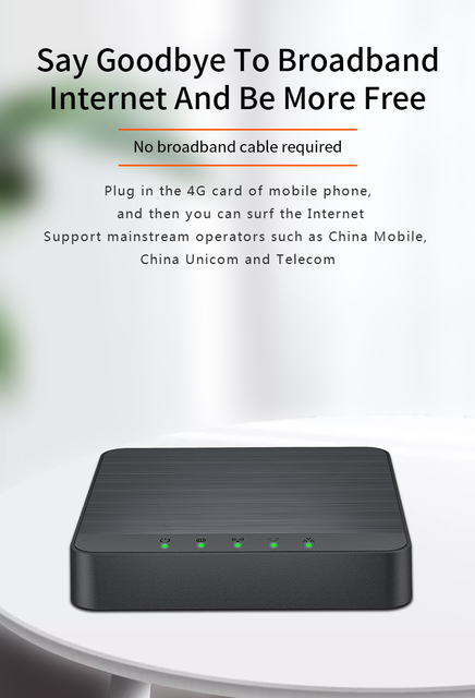 Router 4G LTE odblokowany - 300 mb/s, mobilny, bezprzewodowy, z gniazdem na kartę SIM - Wianko - 4