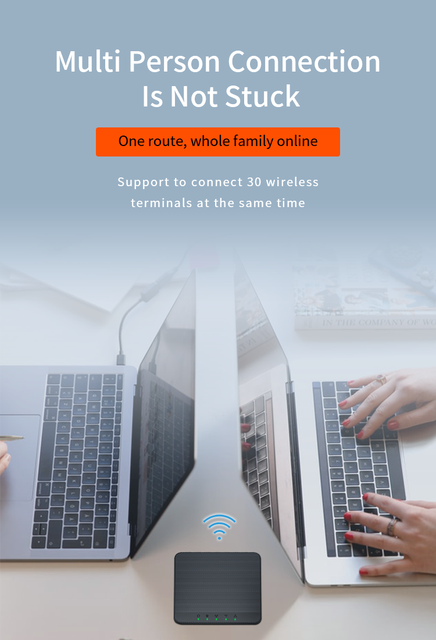 Router 4G LTE odblokowany - 300 mb/s, mobilny, bezprzewodowy, z gniazdem na kartę SIM - Wianko - 5