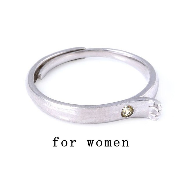 Biżuteria z Indii - Modne pierścionki zaręczynowe dla kobiet, hurtowe obrączki ze popularnego metalu - para pierścieni - Wianko - 3