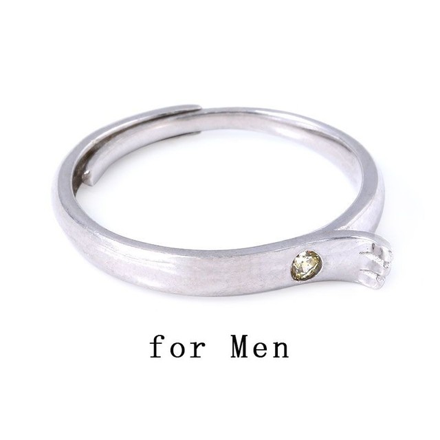 Biżuteria z Indii - Modne pierścionki zaręczynowe dla kobiet, hurtowe obrączki ze popularnego metalu - para pierścieni - Wianko - 4