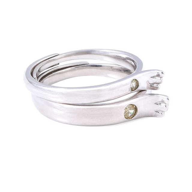 Biżuteria z Indii - Modne pierścionki zaręczynowe dla kobiet, hurtowe obrączki ze popularnego metalu - para pierścieni - Wianko - 8