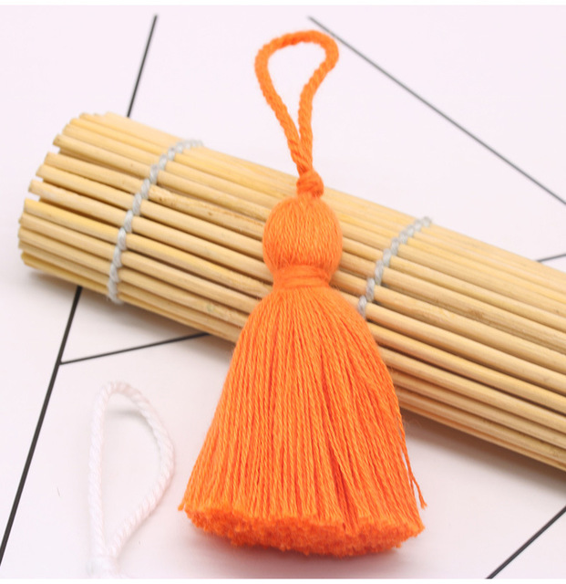 6 sztuk bawełnianych frędzli Fringe 11 cm - akcesoria do dekoracji, dynda, szycia zasłon, odzieży i DIY Craft Tassel - Wianko - 7