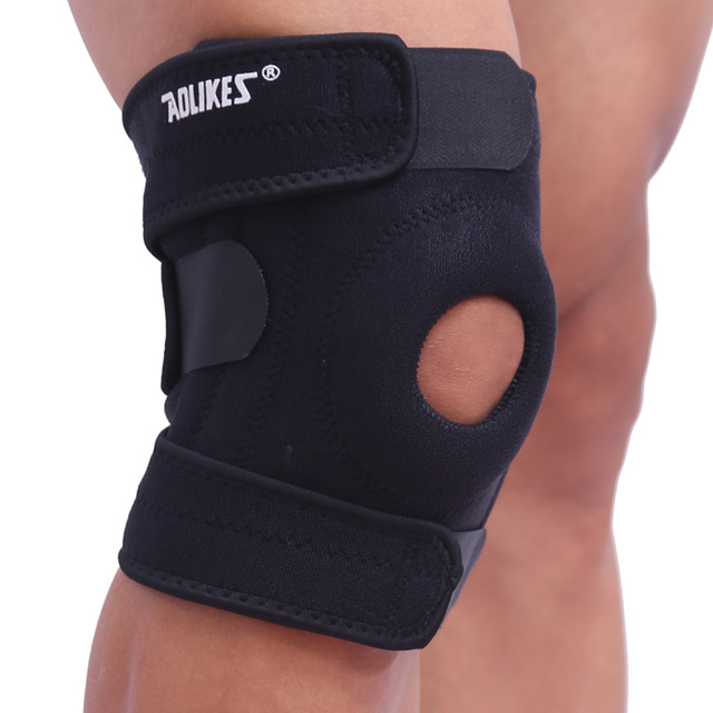 Regulowane ochraniacze kolan Brace Kneepad - sportowe, treningowe, elastyczne, z regulowanymi rzepkami kondycja fizyczna - Wianko - 8