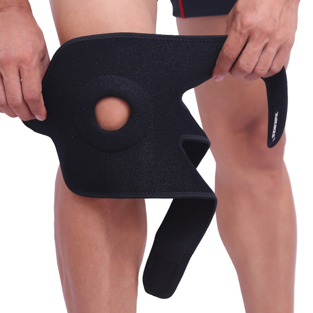 Regulowane ochraniacze kolan Brace Kneepad - sportowe, treningowe, elastyczne, z regulowanymi rzepkami kondycja fizyczna - Wianko - 12