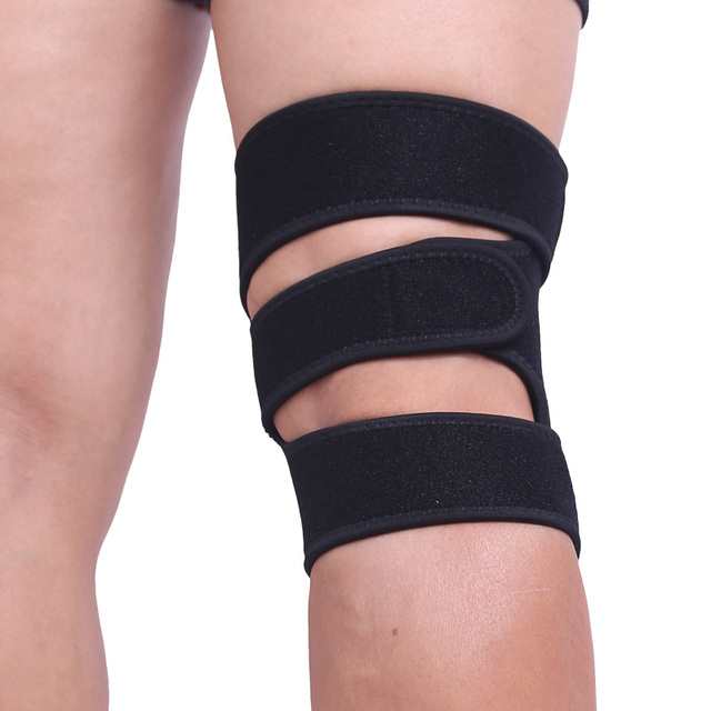 Regulowane ochraniacze kolan Brace Kneepad - sportowe, treningowe, elastyczne, z regulowanymi rzepkami kondycja fizyczna - Wianko - 9