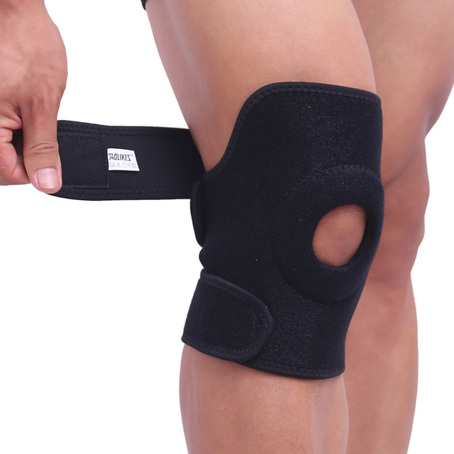 Regulowane ochraniacze kolan Brace Kneepad - sportowe, treningowe, elastyczne, z regulowanymi rzepkami kondycja fizyczna - Wianko - 11