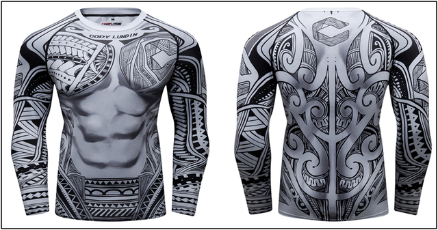 MMA Rashguard Kompresyjny Kompleksowy Garnitur Mężczyzn Kickboxing BJJ Muay Thai Koszulka i Spodenki - Wianko - 8