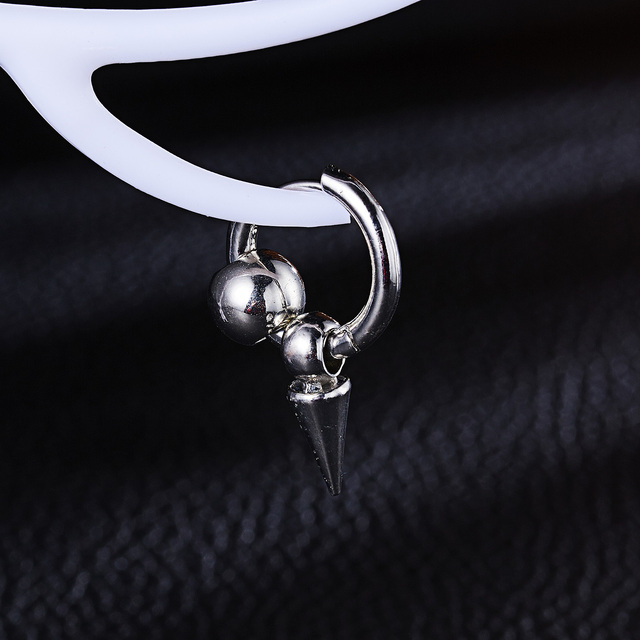Modne łańcuszkowe kolczyki Hoop z krzyżem i piórkiem dla kobiet i mężczyzn - Wianko - 24