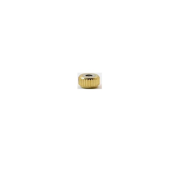 Złota korona zegarka o średnicy łba 3.5 - 7mm, ze sztywną tubką - W2507 - Wianko - 1