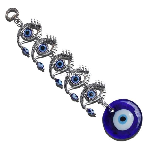 Zawieszka na ścianę - Turecki amulet Evil Eye, dekoracja domowa, ochrona, błogosławieństwo, powodzenie - Wianko - 8