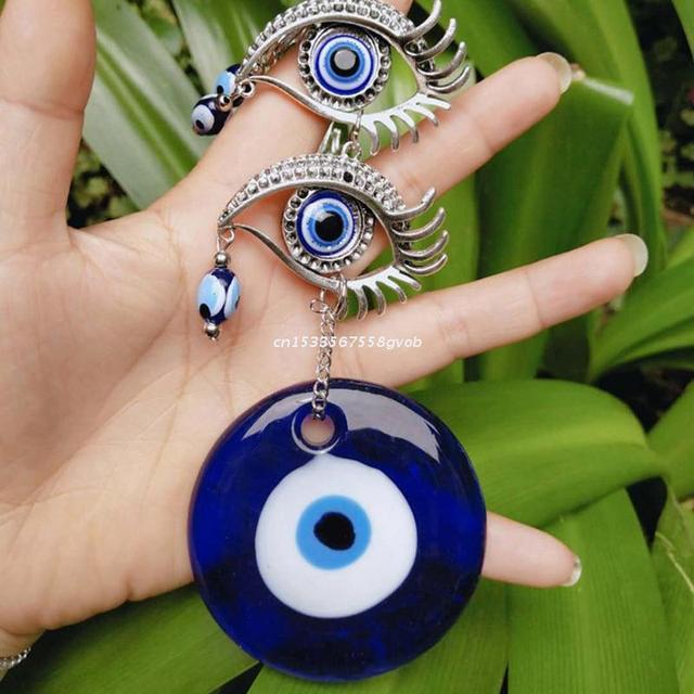 Zawieszka na ścianę - Turecki amulet Evil Eye, dekoracja domowa, ochrona, błogosławieństwo, powodzenie - Wianko - 4