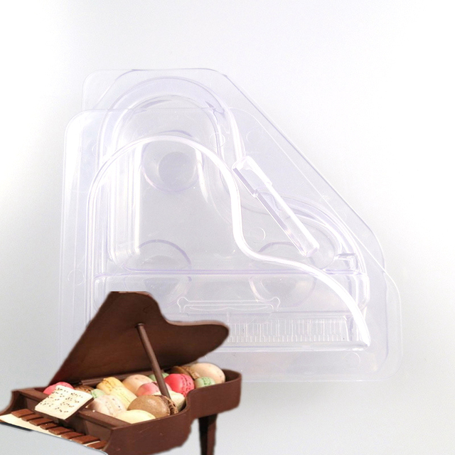 Forma do ciast DIY 3D przezroczysta foremka pianina do czekoladek i dekoracji ciast, łatwe uwalnianie i czyszczenie - Wianko - 4