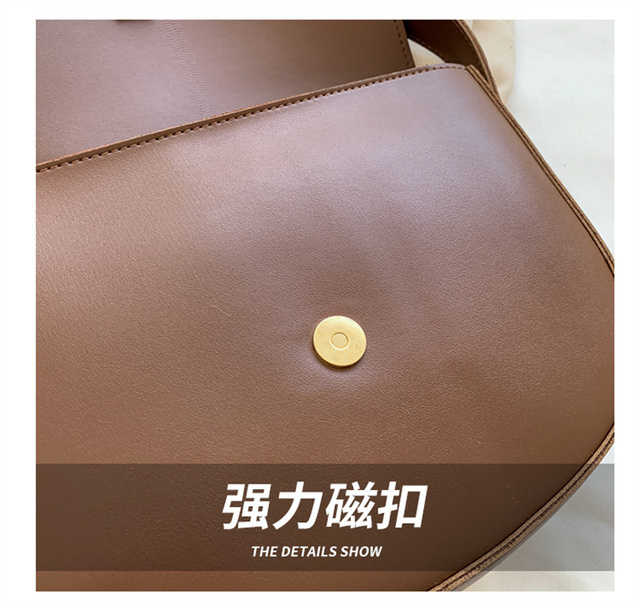 Luksusowa skórzana torebka na ramię - projektantka damskiej mody z klapką i małą torbą ze skórzanym paskiem - Wianko - 4