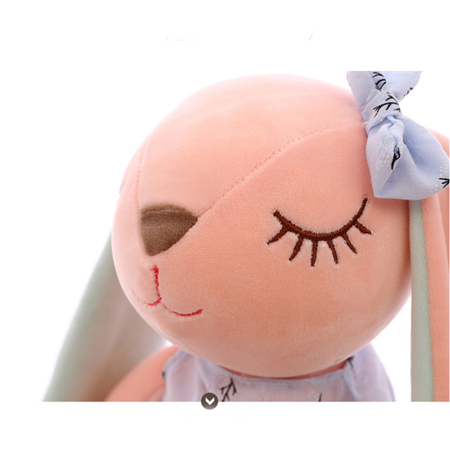 Pluszowy królik Cartoon z długimi uszami - miękka lalka i zabawka uspokajająca dla dzieci - Wianko - 12