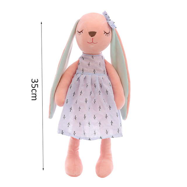 Pluszowy królik Cartoon z długimi uszami - miękka lalka i zabawka uspokajająca dla dzieci - Wianko - 7