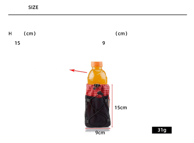 3F UL Gear Torba na butelkę wody wisi na plecaku - nieprzemakalna, Ultralight, akcesoria do torebek - camping, piesze wycieczki, podróże na zewnątrz - Wianko - 4