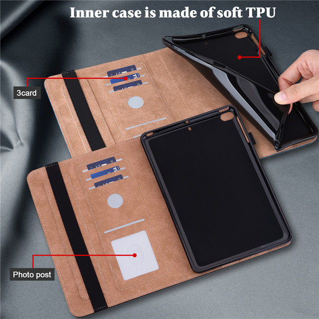 Pokrowiec skórzany na tablet Lenovo Tab M10 z portfelem i miejscem na kartę - Wianko - 17