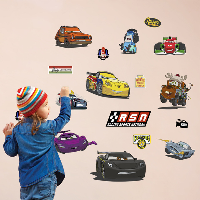 Naklejki ścienna 3D samochody - Ozdoby do pokoju dla dzieci, dekoracja domu, sypialnia - Wianko - 14