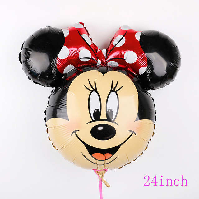Zestaw 24 cal balonów z folii aluminiowej Disney Minnie i Mickey - dekoracje ślubne, urodzinowe, baby shower - Wianko - 5