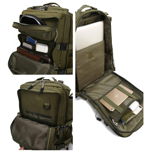 Plecak wojskowy o pojemności 30L, wodoodporny, idealny na wycieczki rowerowe, piesze wędrówki, camping, wędkarstwo i polowania - Wianko - 8