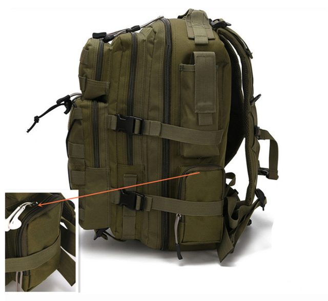Plecak wojskowy o pojemności 30L, wodoodporny, idealny na wycieczki rowerowe, piesze wędrówki, camping, wędkarstwo i polowania - Wianko - 4