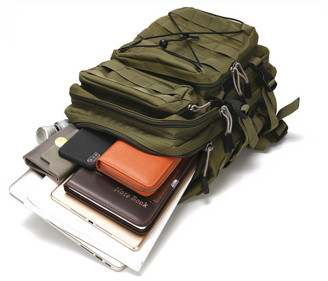 Plecak wojskowy o pojemności 30L, wodoodporny, idealny na wycieczki rowerowe, piesze wędrówki, camping, wędkarstwo i polowania - Wianko - 6