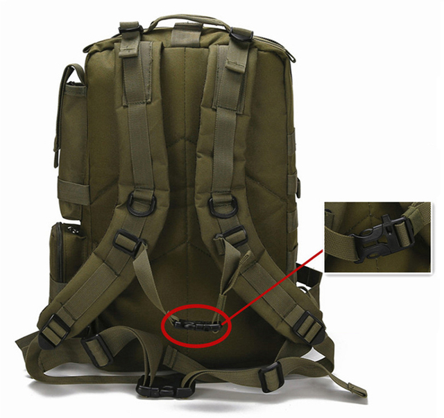 Plecak wojskowy o pojemności 30L, wodoodporny, idealny na wycieczki rowerowe, piesze wędrówki, camping, wędkarstwo i polowania - Wianko - 5